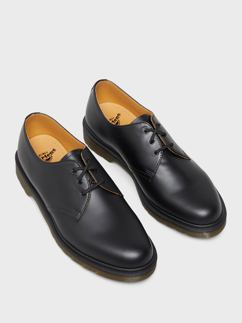 1461 PW Shoes in Black Smooth