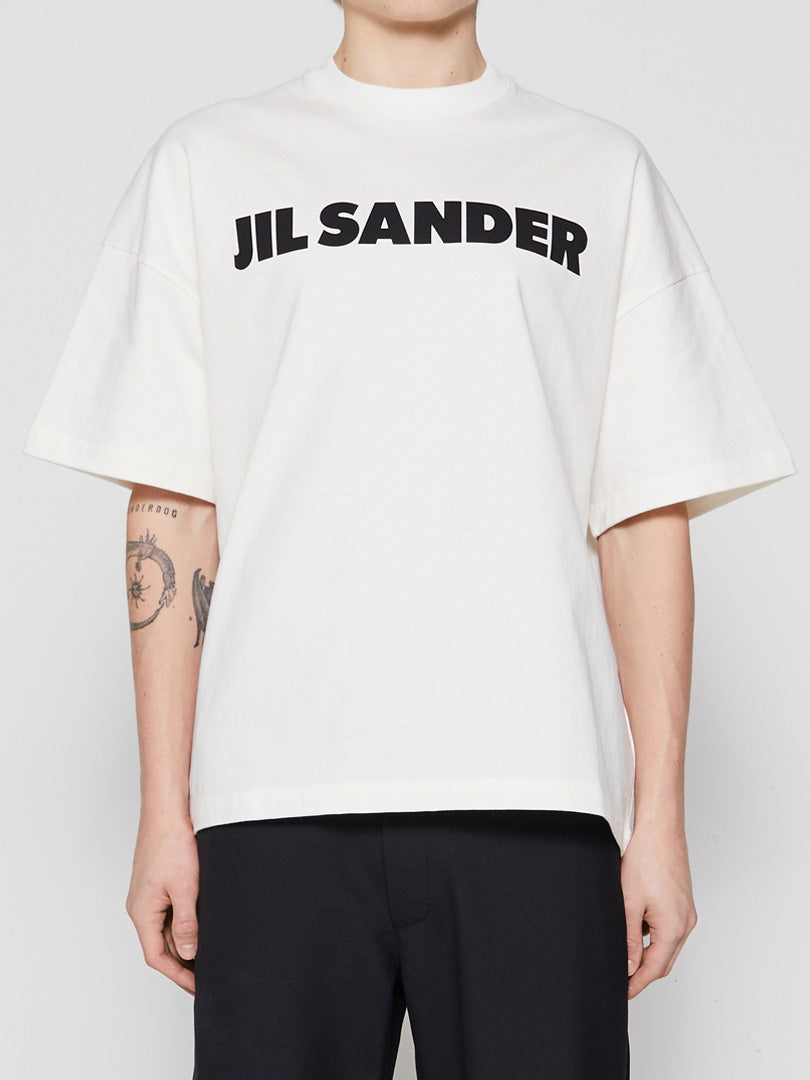Jil Sander - Logo T-shirt in Natural