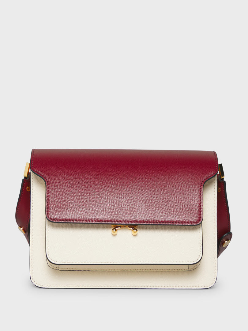 Trunk Bag in Red, White and Peach