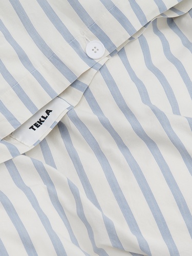 Tekla - Percale Duvet Cover in Needle Stripes