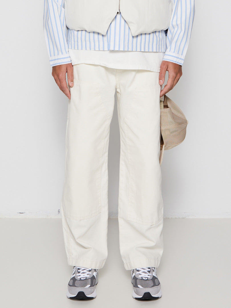 Canvas Work Pants in Bone