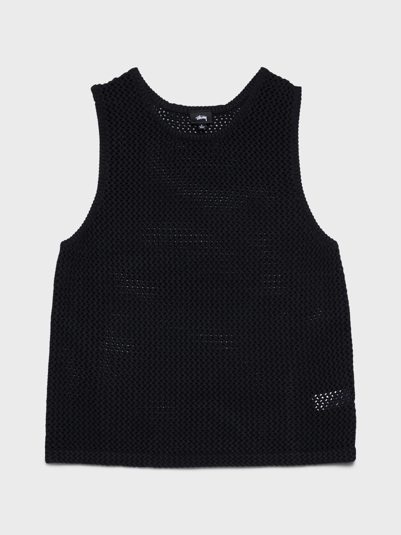 O'Dyed Mesh Tank in Black