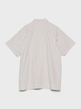 Tekla - Poplin Pyjamas Short Sleeve in Hopper Stripes