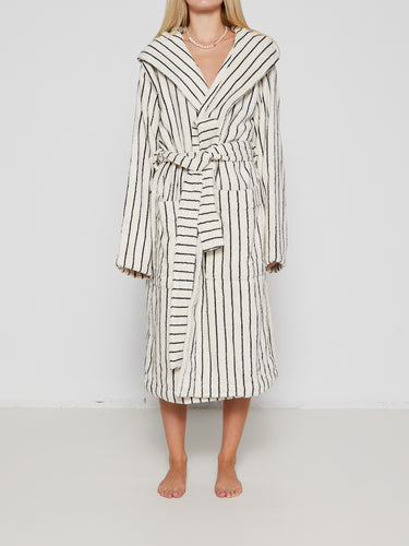 Tekla - Hooded Bathrobe in Racing Green