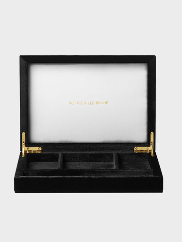 Sophie Bille Brahe - Trésor Velvet Jewelry Box in Black