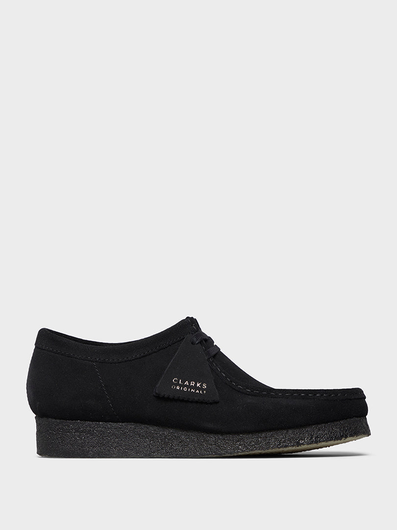 Clarks - Women Wallabee Shoes in Black Suede
