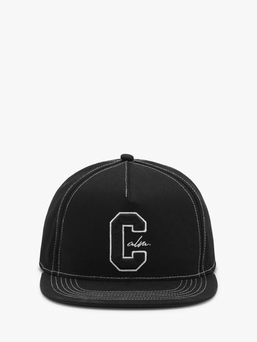 Calm. - Baseball Cap in Black and White