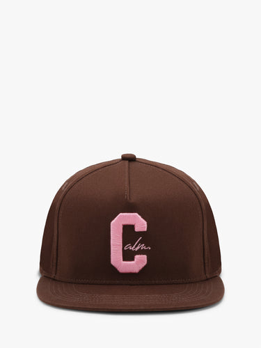 Calm. - Baseball Cap in Brown and Pink
