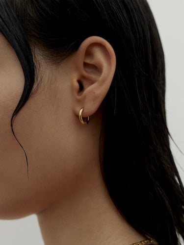 Maria Black - Marco Huggie 10mm Earring with Gold Plating