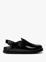 1774 Birkenstock - 1027503 Tokio Shiny Leather Narrow Sandals in Black