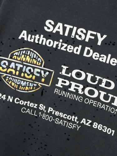 Satisfy - MothTech T-shirt in Aged Black