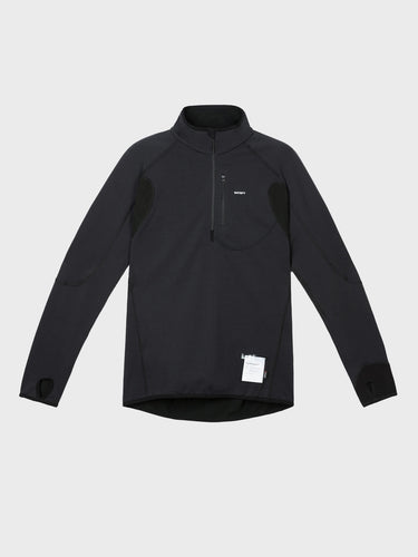 FuzzFleece Half-Zip i Sort
