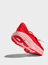 Hoka One One - Bondi Mary Jane Sneakers in Cerise and Rose Tea