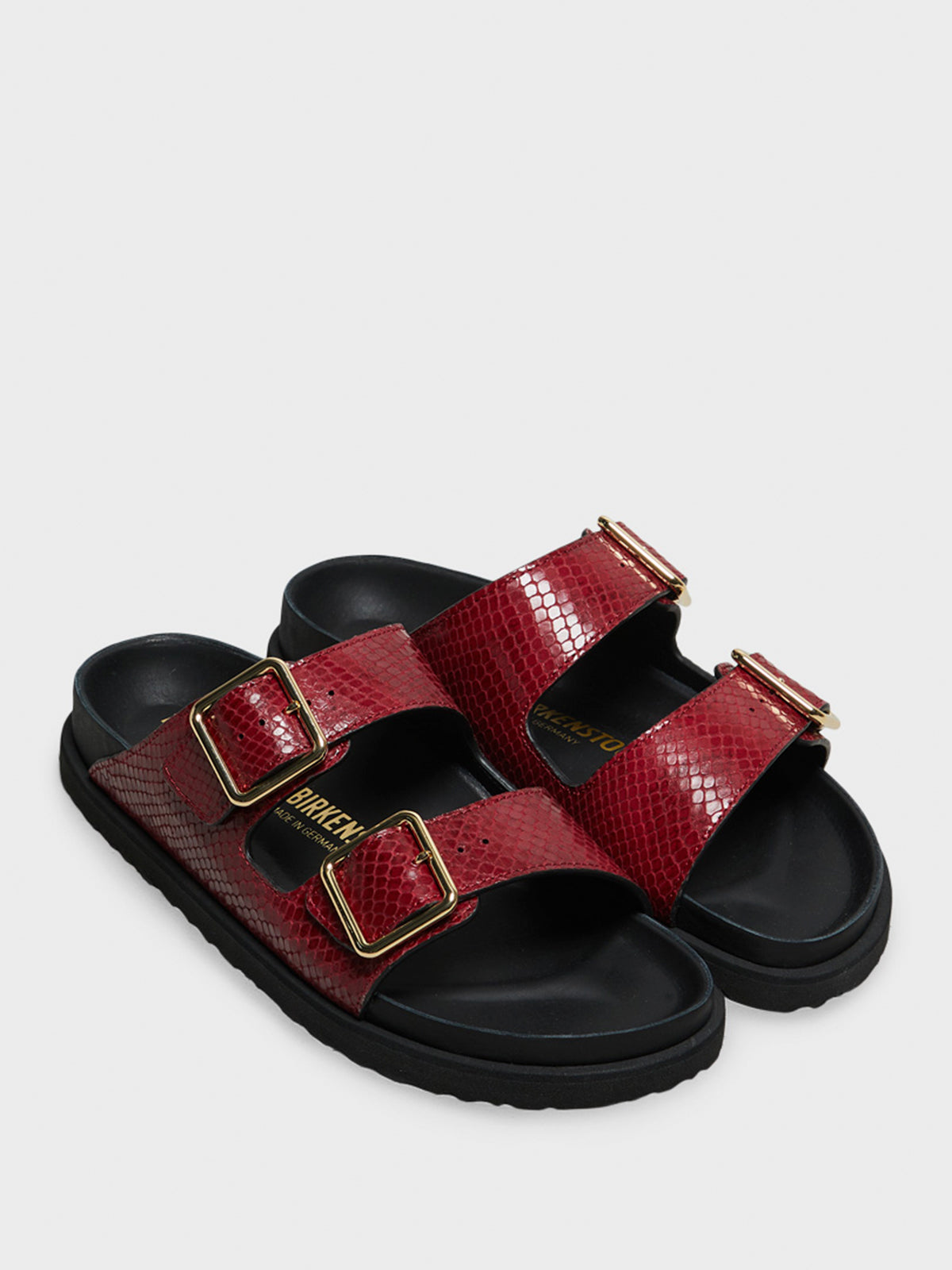 1774 Birkenstock - Arizona 1774 Sandals in Red Snake Leather