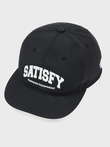 Satisfy - FliteSilk 5 Panel Pinch Cap in Black