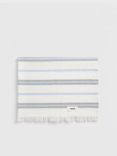 Tekla - Beach Cotton Sheet in Villa Stripes
