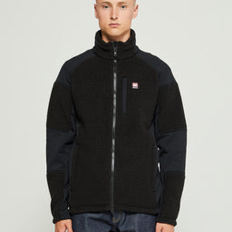 66 North - Tindur Technical Shearling Jacket in Black