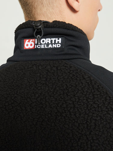 66 North - Tindur Technical Shearling Jacket in Black