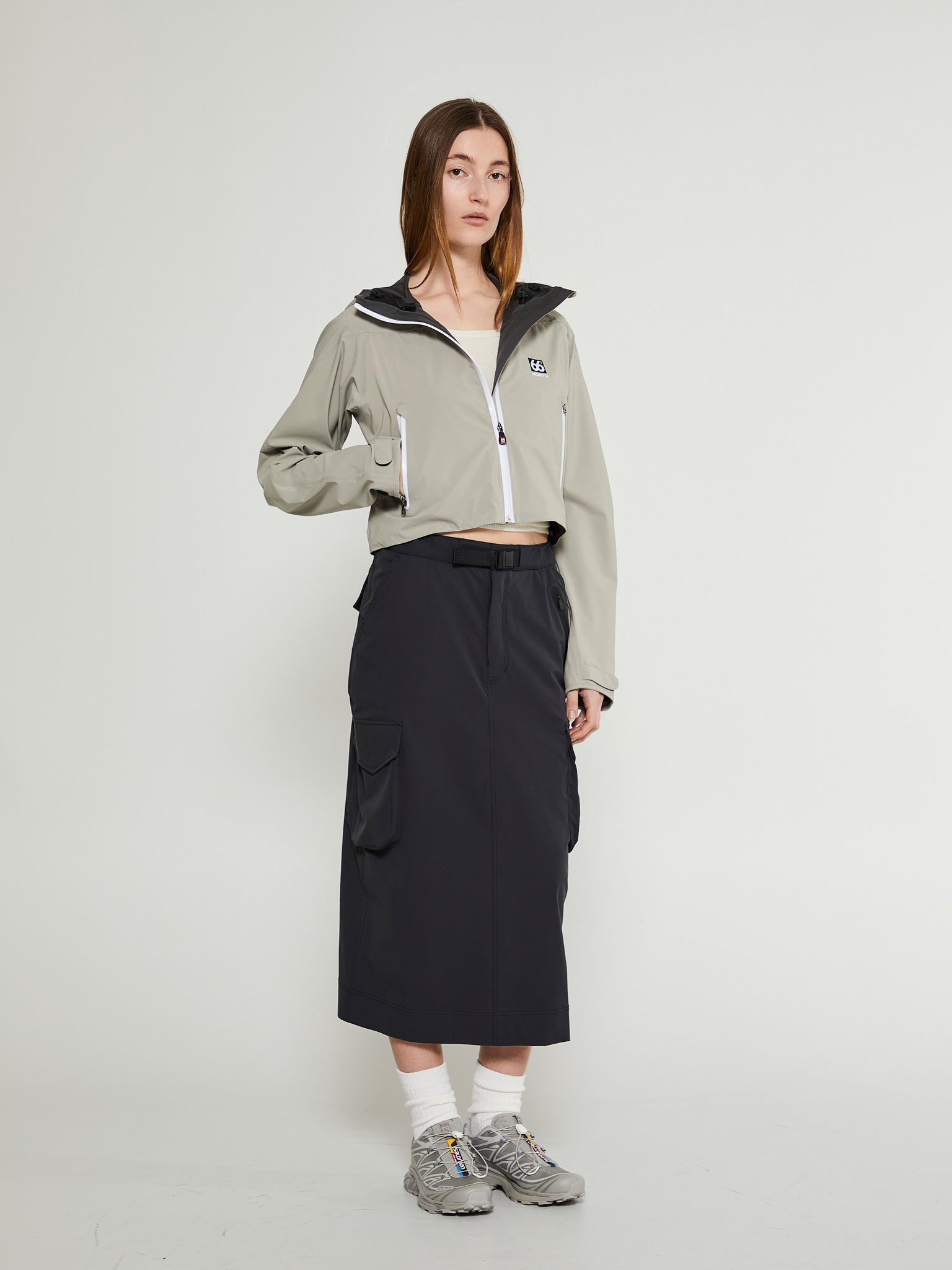 Snaefell W Cropped Jacket in Grey