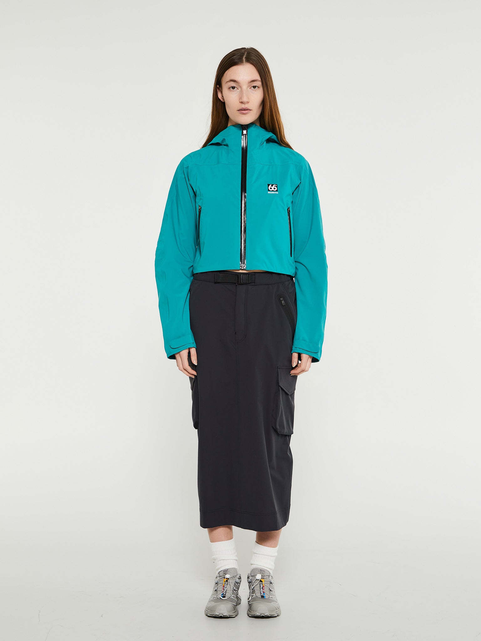 Snaefell W Cropped Jacket in Blue