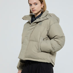 66 North - Dyngja Down Cropped Jacket in Grey