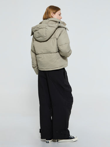 66 North - Dyngja Down Cropped Jacket in Volcanic Desert