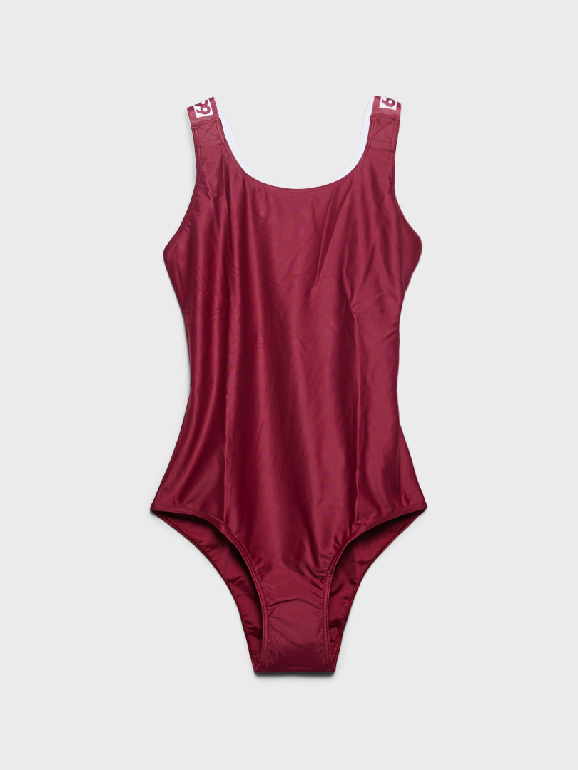Straumur Swimsuit in Burgundy Red