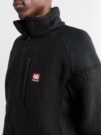 66 North - Tindur Technical Shearling Jacket in Black