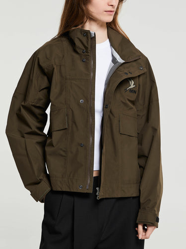 66 North - Kria Shell Cropped Jacket in Wren