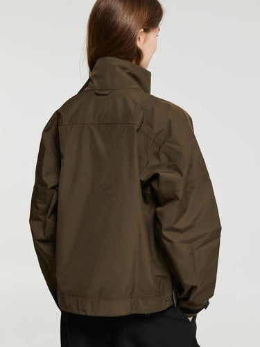 66 North - Kria Shell Cropped Jacket in Wren