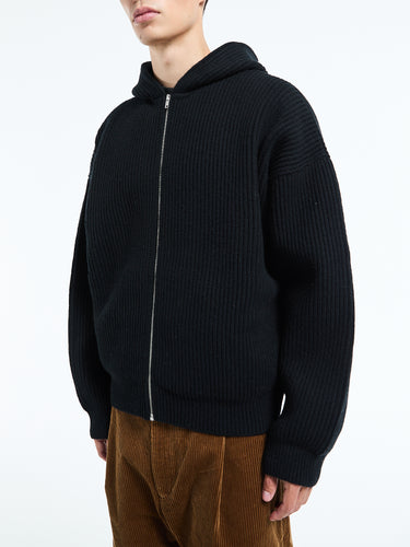 66 North - Vonarstræti Zipped Hoodie in Black
