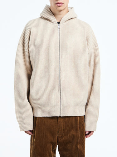 66 North - Vonarstræti Zipped Hoodie in Feather Grey