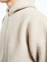 66 North - Vonarstræti Zipped Hoodie in Feather Grey