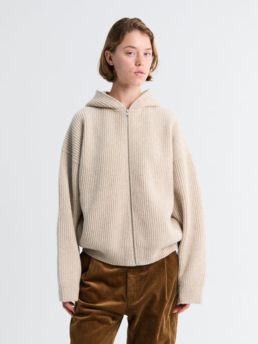 66 North - Vonarstræti Zipped Hoodie in Feather Grey