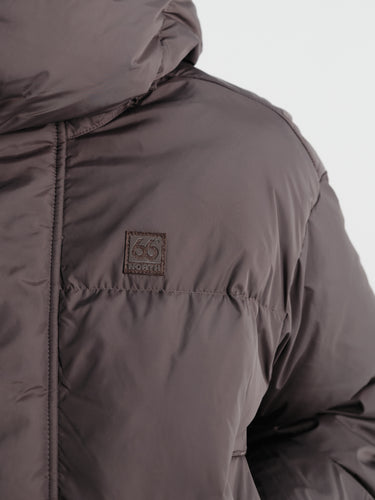 66 North - Dyngja Down W Cropped Jacket in Licorice