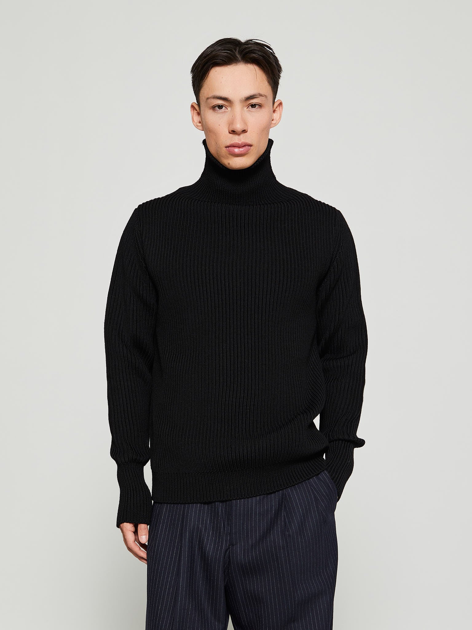 Andersen-Andersen - Navy Turtleneck in Black