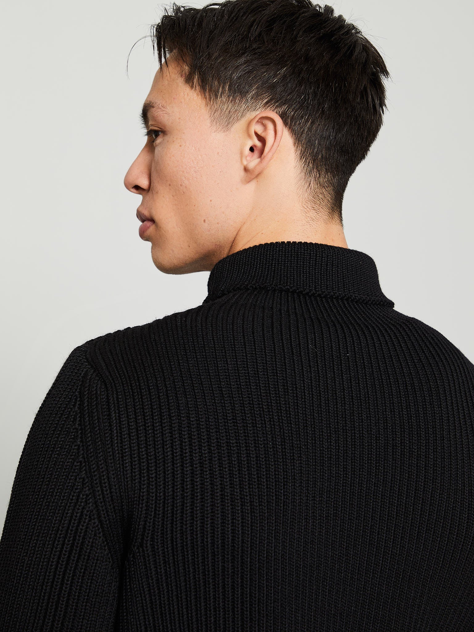 Andersen-Andersen - Navy Turtleneck in Black