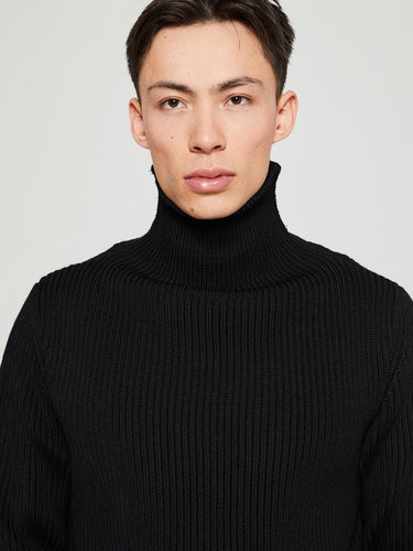 Andersen-Andersen - Navy Turtleneck in Black