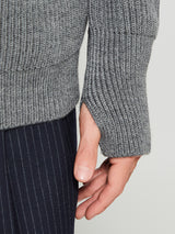 Andersen-Andersen - Navy Crewneck in Grey