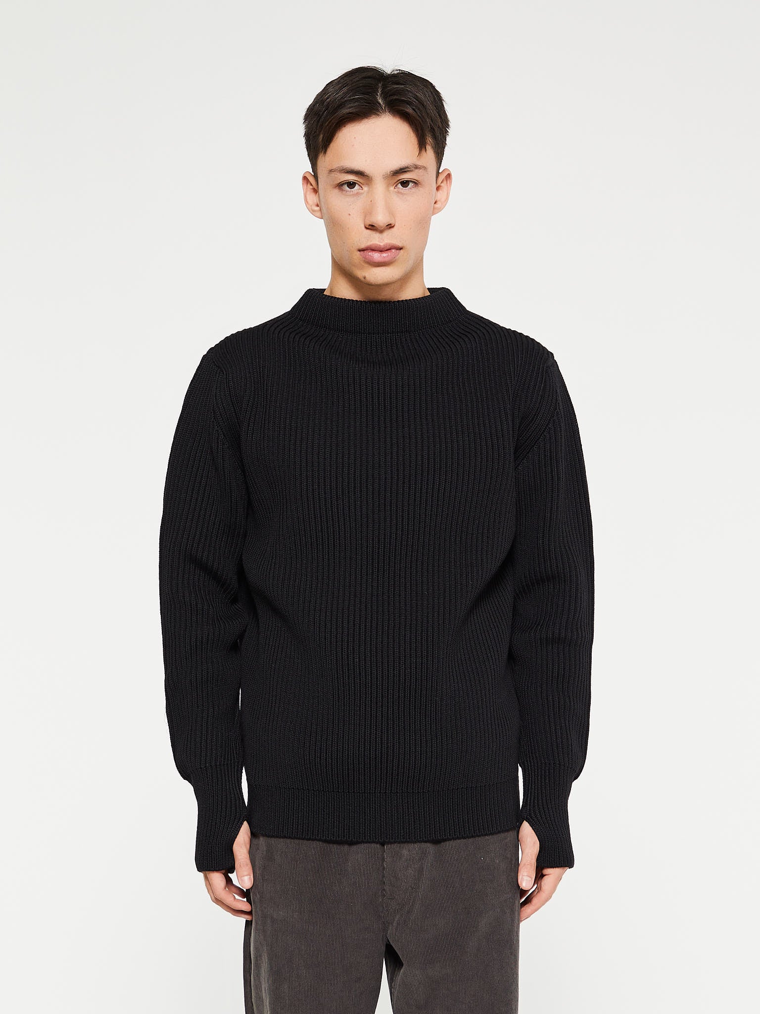 Andersen-Andersen - Navy Crewneck in Black