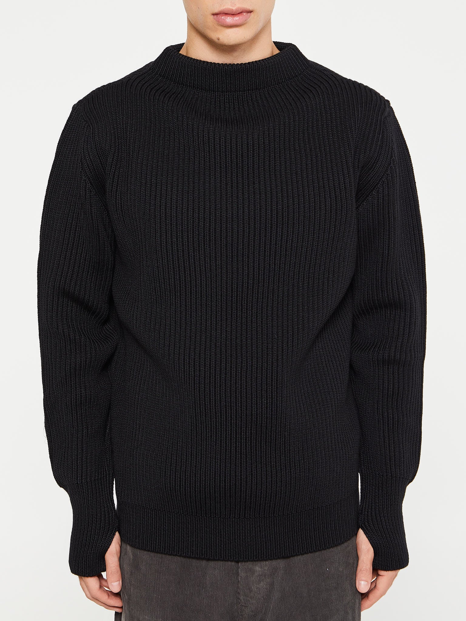 Andersen-Andersen - Navy Crewneck in Black