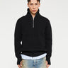 Andersen-Andersen - Navy Half Zip Knitwear in Black