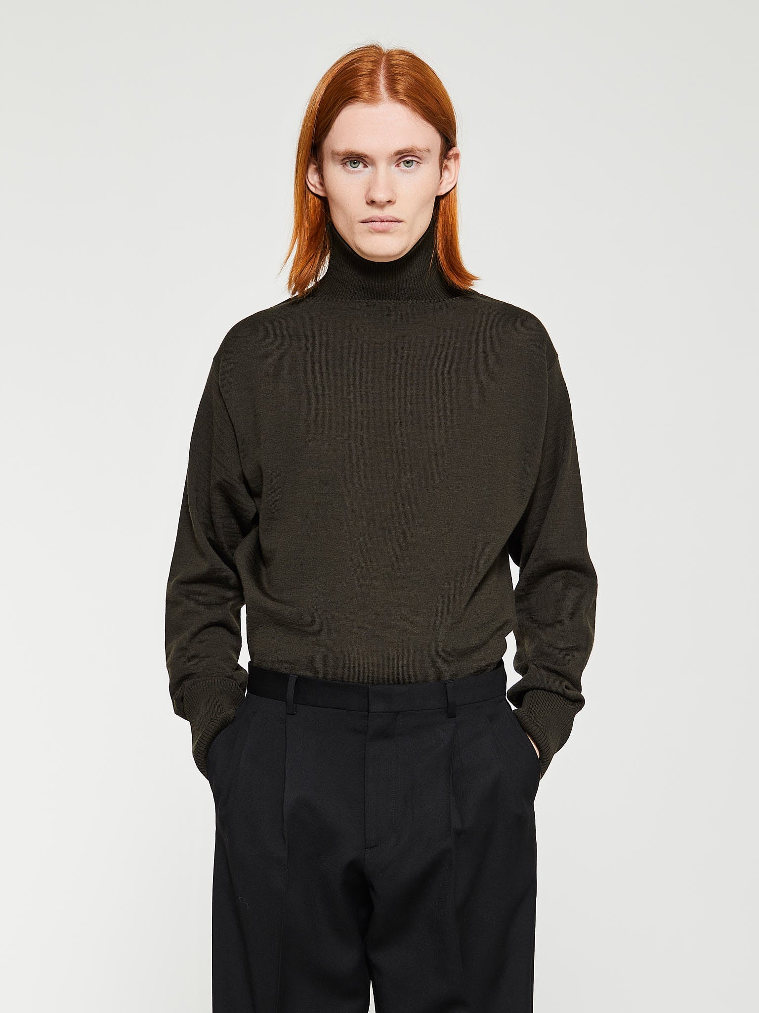 Marine Turtleneck in Hunting Green