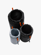 Nike - Nike Acg Stuff Sack 3-Pack (8L) in Black/Safety Orange/Summit White