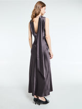 Acne Studios - Satin Dress in Graphite Grey