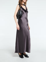 Acne Studios - Satin Dress in Graphite Grey