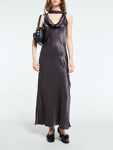 Acne Studios - Satin Dress in Graphite Grey
