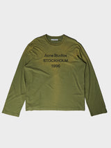 Acne Studios - Relaxed fit Logo T-shirt in Olive Green