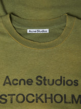 Acne Studios - Relaxed fit Logo T-shirt in Olive Green