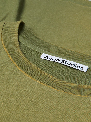 Acne Studios - Relaxed fit Logo T-shirt in Olive Green